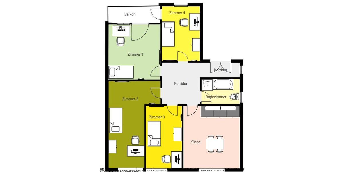 Etagenwohnung Paderborn Univiertel - 4 Zimmer, 100 m&sup2;, 300&euro; | Angebot:26364303