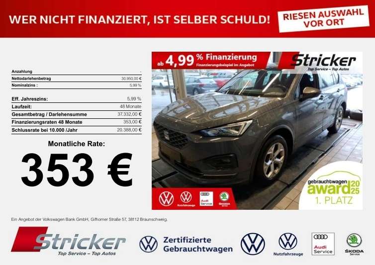 Seat Tarraco 56.779 km 30.949 &euro; Horn-Bad Meinberg 32805
