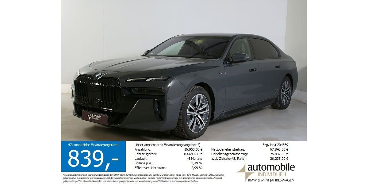 BMW i7 25.200 km 79.440 &euro; Paderborn 33100