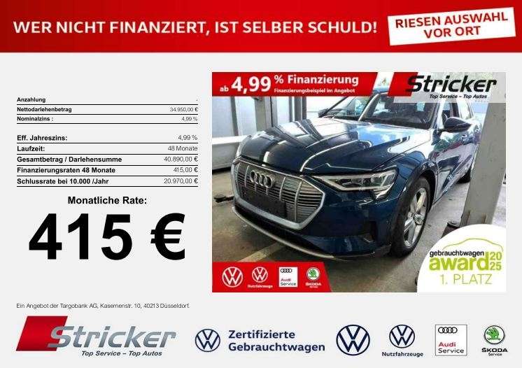 Audi e-tron 40.197 km 34.949 € Horn-Bad Meinberg 32805