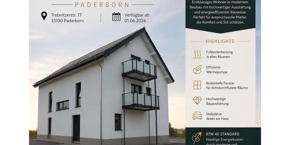 Dachgeschoßwohnung Paderborn - 1 Zimmer, 46 m&sup2;, 675&euro; | Angebot:26265909