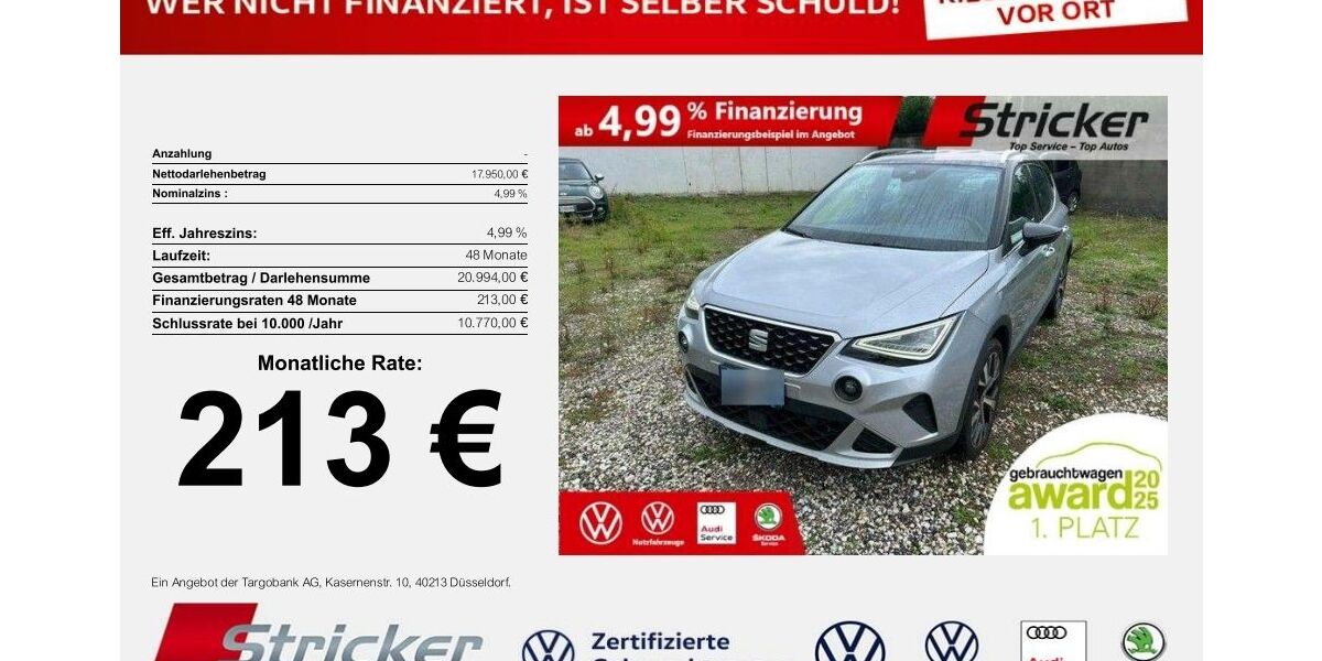 Seat Arona 19.630 km 17.949 &euro; Horn-Bad Meinberg 32805