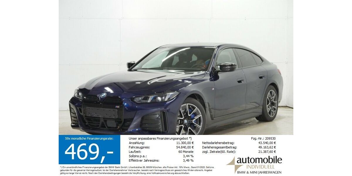 BMW i4 19.300 km 54.240 &euro; Paderborn 33100