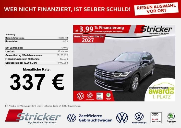 VW Tiguan 27.272 km 30.949 € Detmold 32760