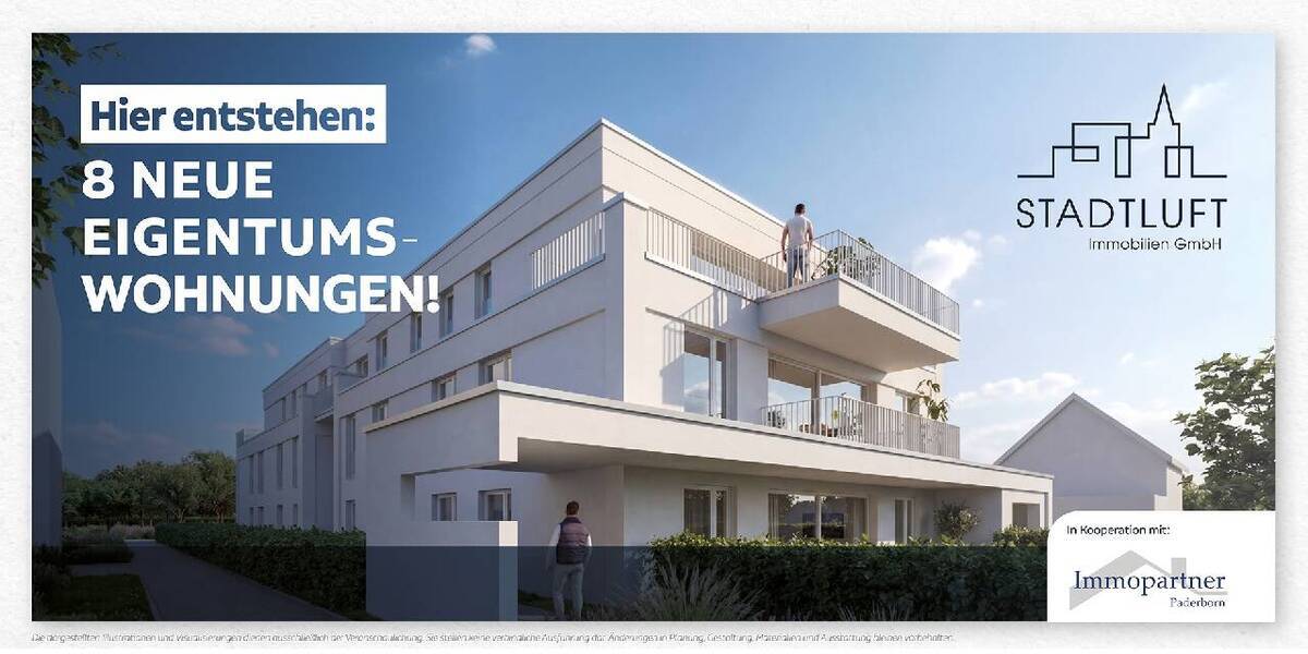 Etagenwohnung Paderborn Kernstadt - 3 Zimmer, 91 m&sup2;, 529.900&euro; | Angebot:26684252