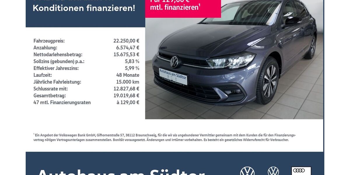 VW Polo 8.381 km 22.250 € Rietberg 33397