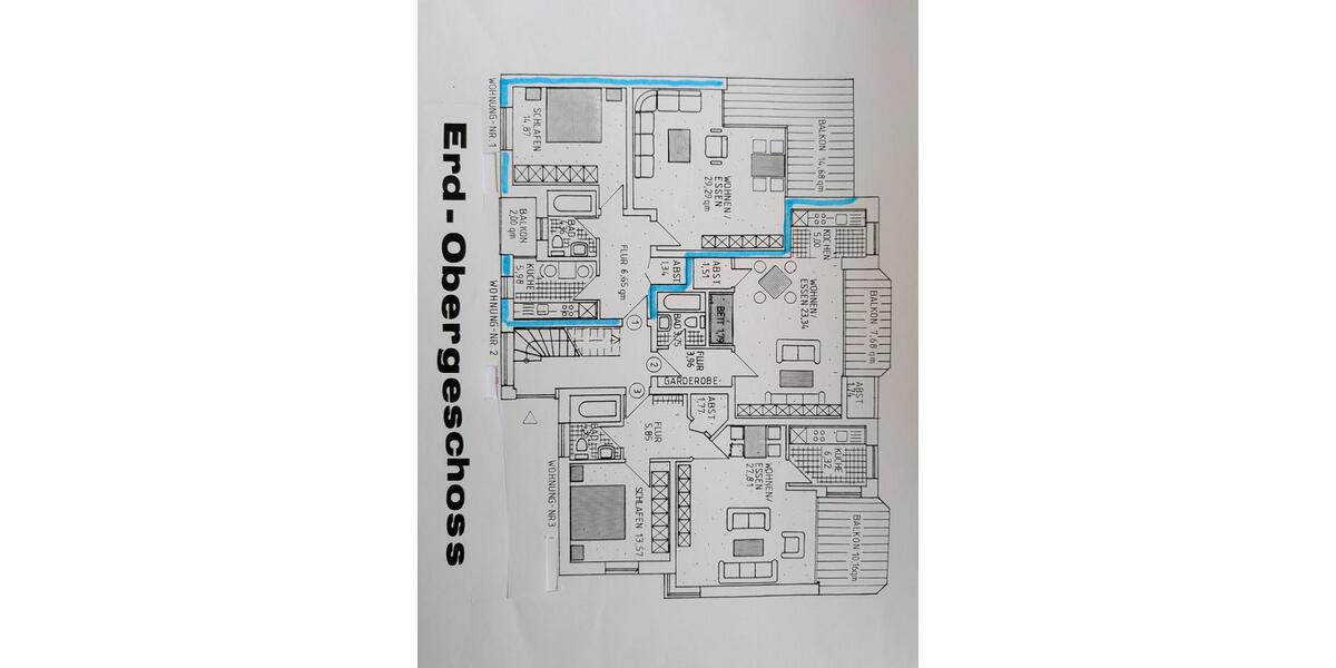 Erdgeschoßwohnung Paderborn - 2 Zimmer, 79 m&sup2;, 225.000&euro; | Angebot:27081303