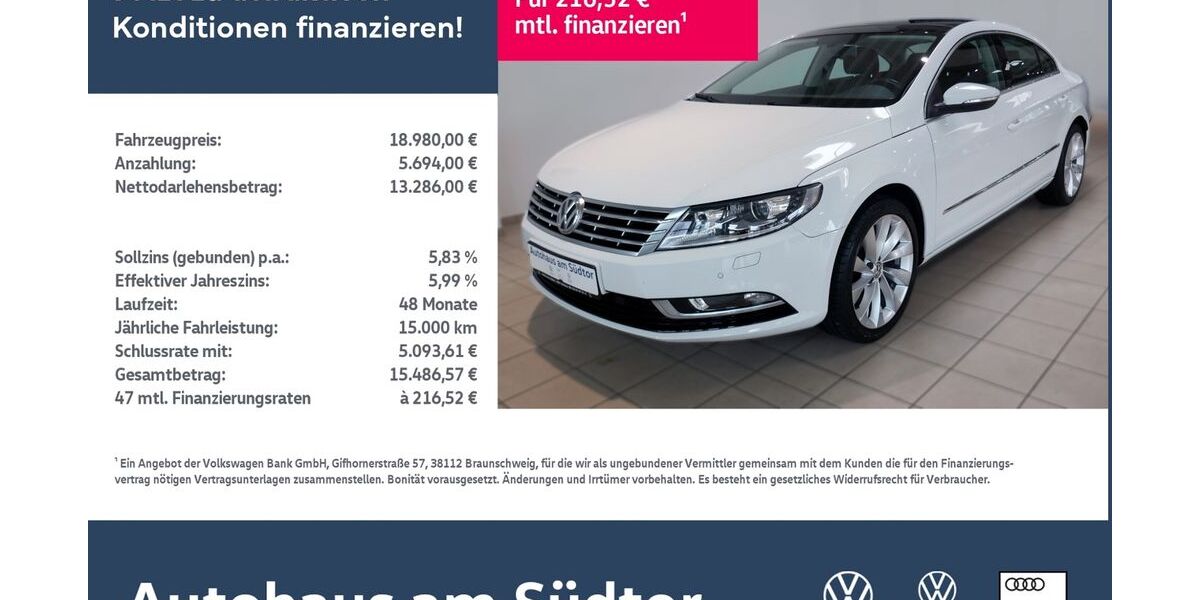 VW CC 82.792 km 18.980 € Rietberg 33397