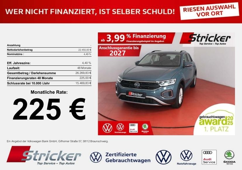 VW T-Roc 25.166 km 22.449 &euro; Detmold 32760