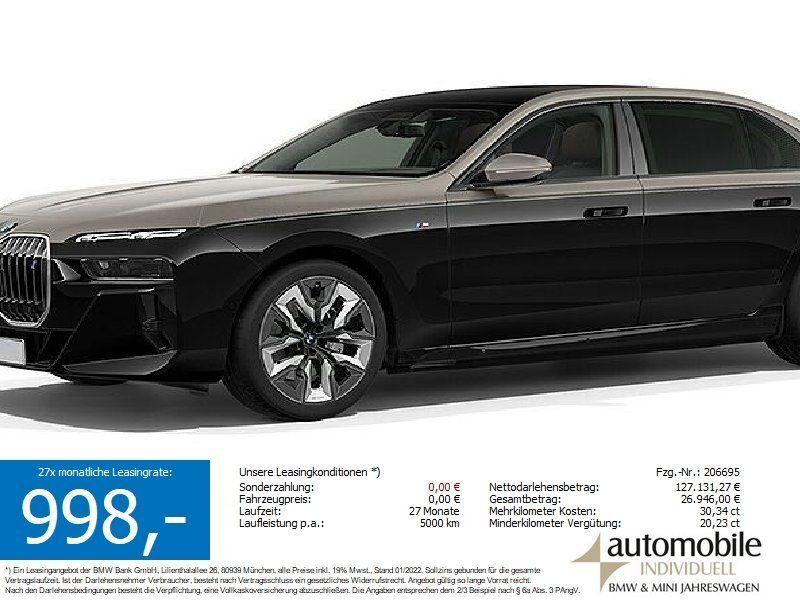 BMW i7 2.200 km 126.740 € Paderborn 33100