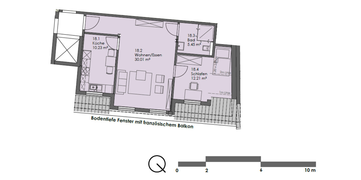 Dachgeschoßwohnung Steinheim - 2 Zimmer, 55 m&sup2;, 330&euro; | Angebot:25807081