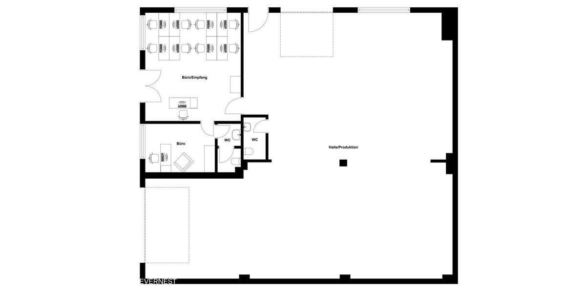 Repräsentative Gewerbeeinheit: Hallen- & Bürofläche in Oerlinghausen zimmer