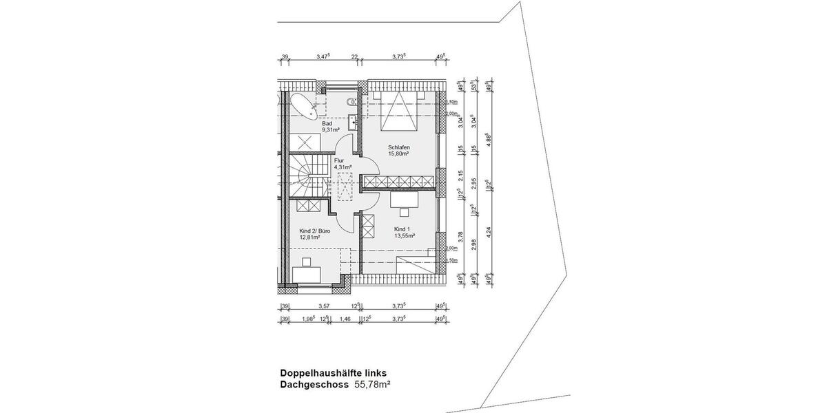 Doppelhaushälfte Detmold Hiddesen - 4 Zimmer, 128 m&sup2;, 1.892&euro; | Angebot:25022862