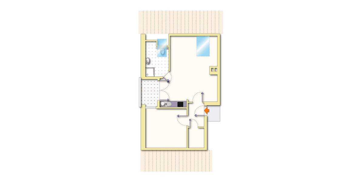 Etagenwohnung Paderborn Sande - 2 Zimmer, 48 m&sup2;, 135.000&euro; | Angebot:25737298