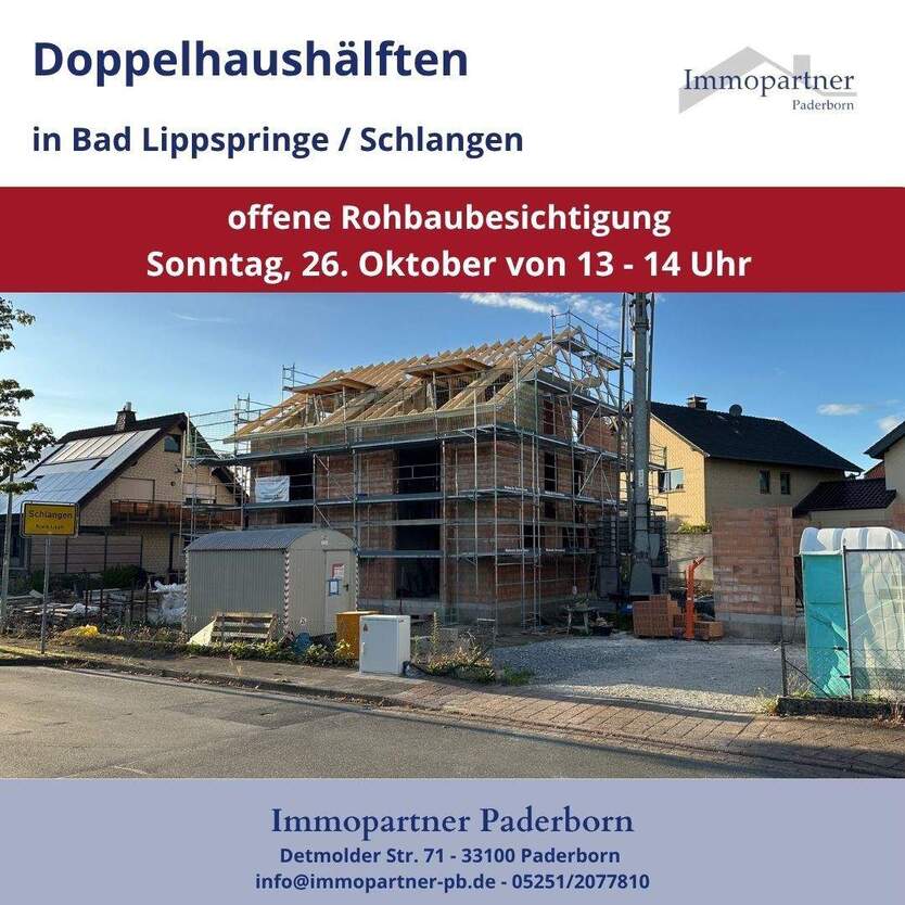 Offene Rohbaubesichtigung am 26.10. von 13-14 Uhr! 6 zimmer