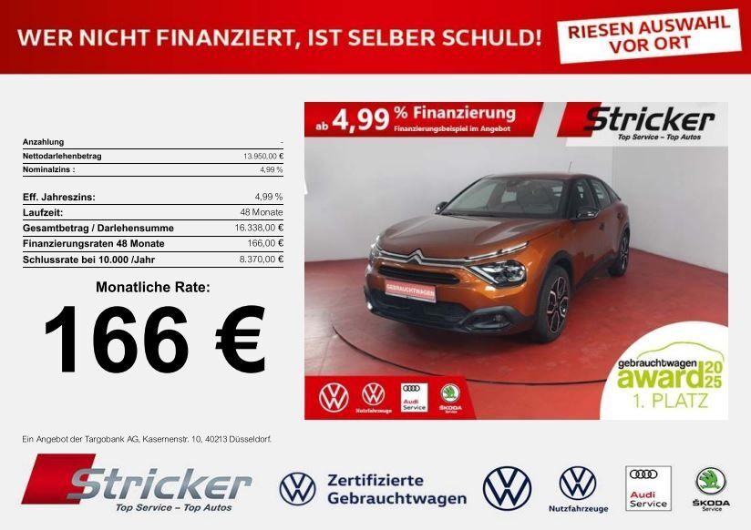 Citroen ë-C4 58.430 km 13.449 € Horn-Bad Meinberg 32805