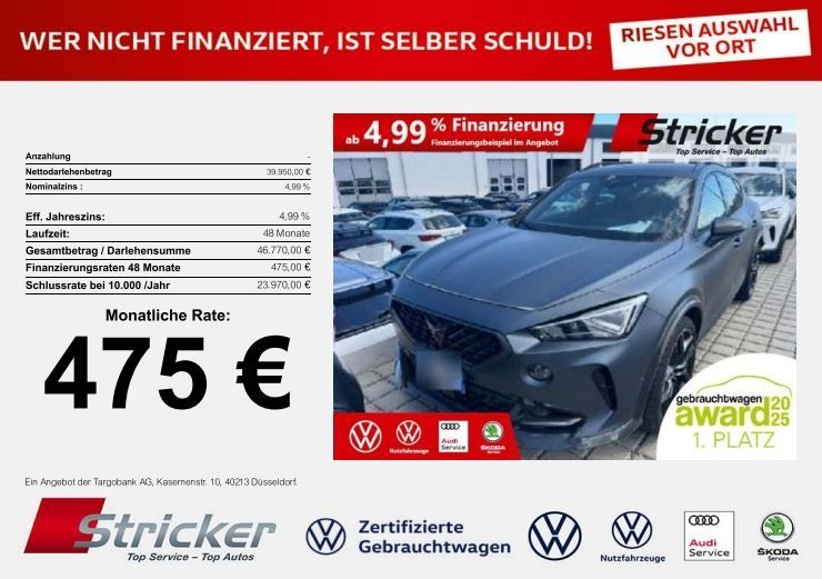 Cupra Formentor 35.600 km 39.899 € Horn-Bad Meinberg 32805