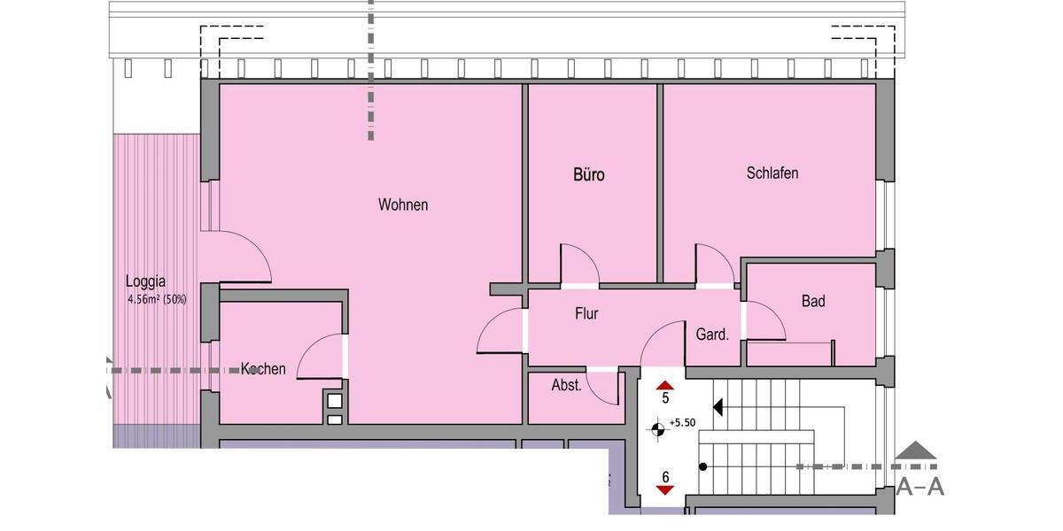 Dachgeschoßwohnung Bad Lippspringe - 3 Zimmer, 72 m&sup2;, 890&euro; | Angebot:27609642