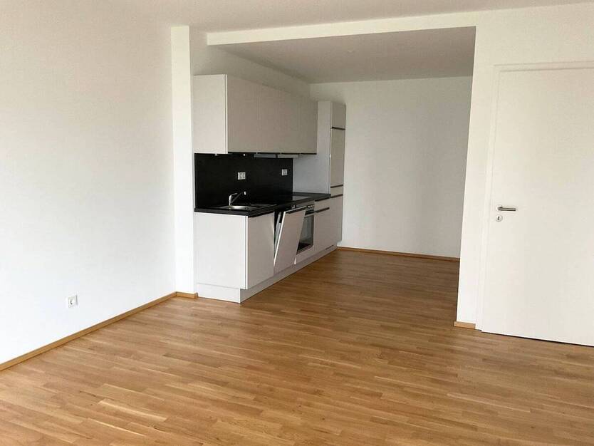 Helle 2-Zimmer-Wohnung mit Terrasse, moderne Neubau-Ausstattung mit Echtholzparkett + Einbauküche 2 zimmer