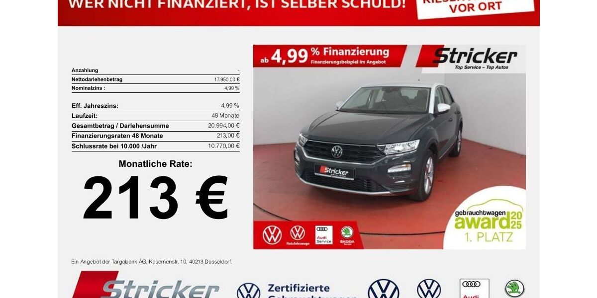 VW T-Roc 14.171 km 17.949 &euro; Horn-Bad Meinberg 32805