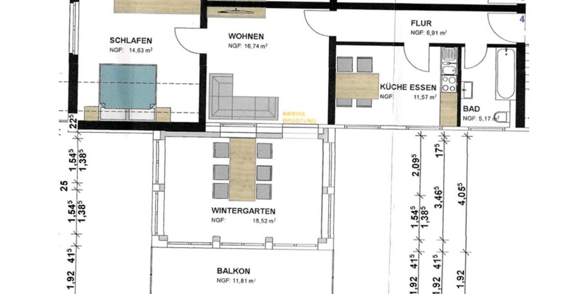 Etagenwohnung Altenbeken - 2 Zimmer, 75 m&sup2;, 9&euro; | Angebot:25904683