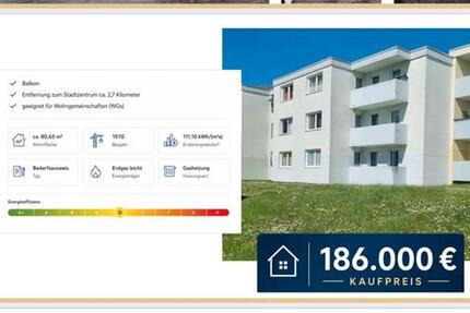 Wohnung Paderborn - 4 Zimmer, 81 m&sup2;, 186.000&euro; | Angebot:26327122