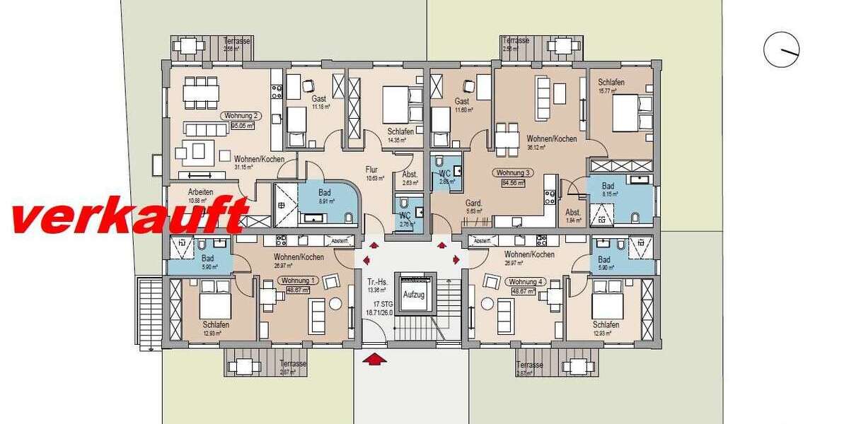 Wohnung zum Kaufen in Paderborn 242.900 € 48.67 m² 2 zimmer