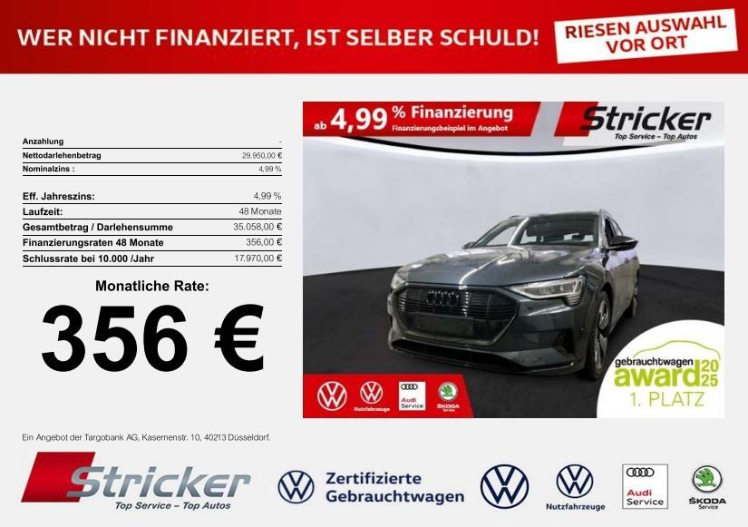 Audi e-tron 54.418 km 29.949 &euro; Horn-Bad Meinberg 32805