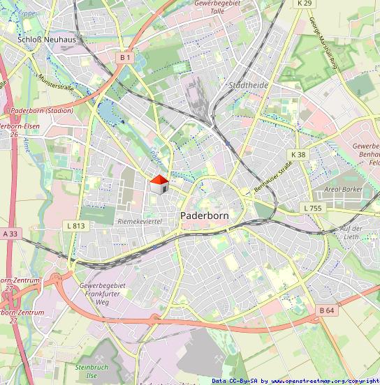 Moderne 2-Zimmer-Wohnung für Singles mit Küchenzeile und Kühlschrank im Herzen von Paderborn 2 zimmer