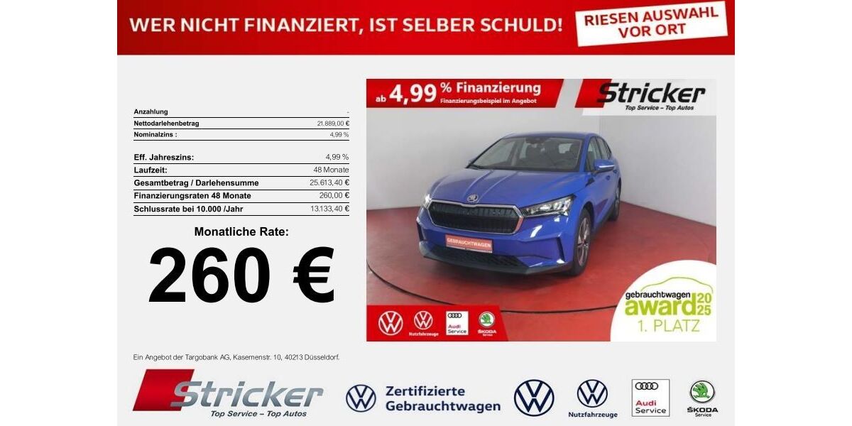 Skoda Enyaq 23.313 km 21.449 € Horn-Bad Meinberg 32805