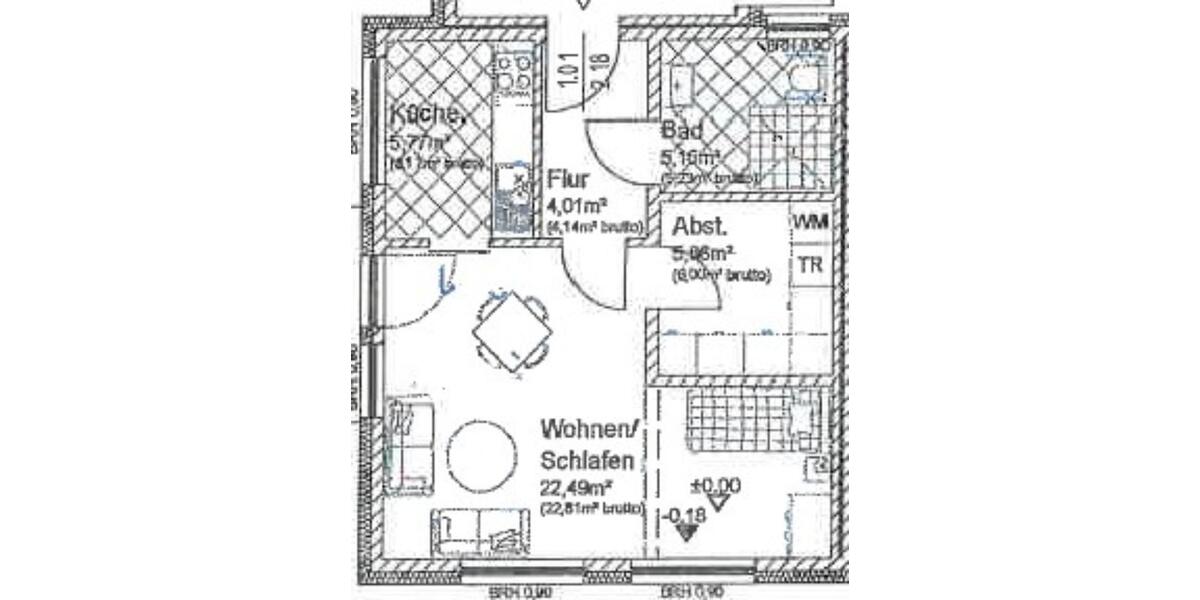 Erdgeschoßwohnung Geseke - 1 Zimmer, 44 m&sup2;, 239&euro; | Angebot:25324921