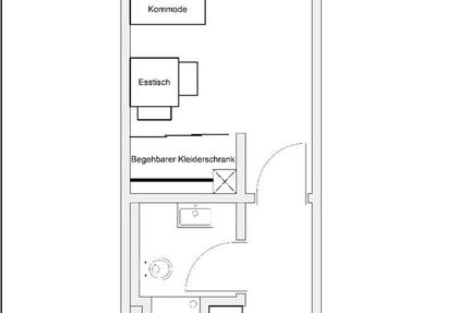Helle 1-Zimmer-Wohnung direkt gegenüber der Uni Paderborn