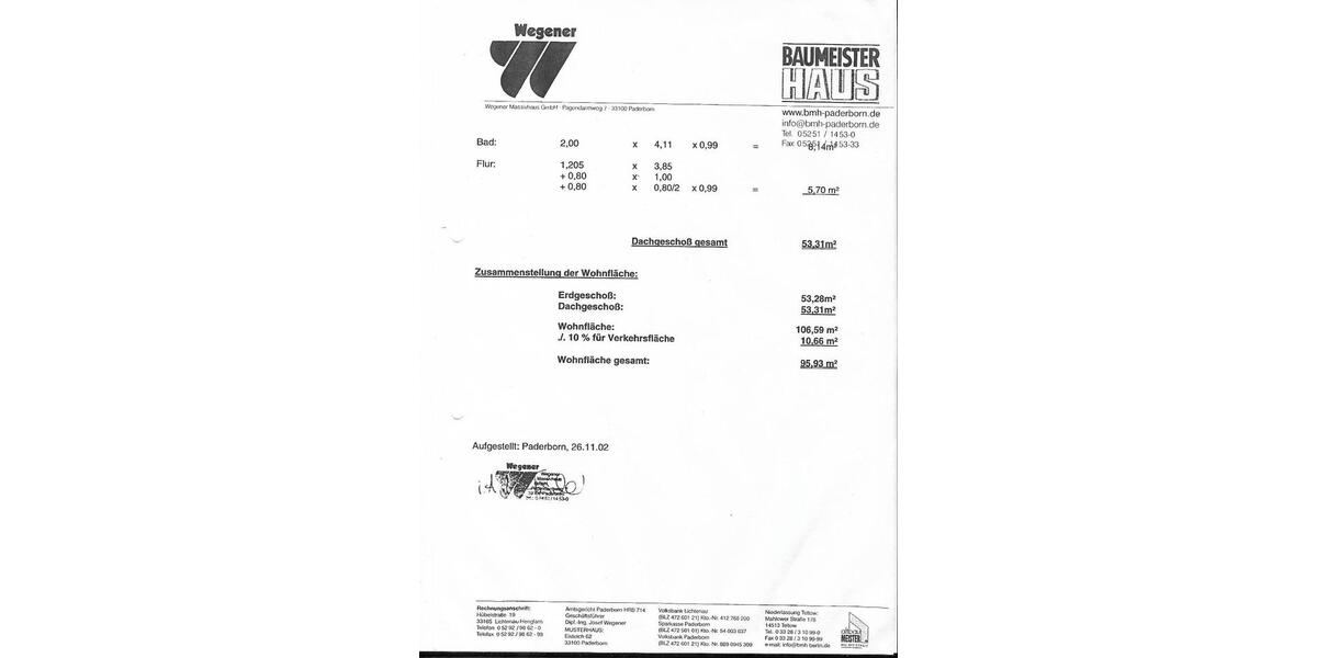 Doppelhaushälfte Paderborn Neuenbeken - 5 Zimmer, 96 m&sup2;, 449.000&euro; | Angebot:27535016