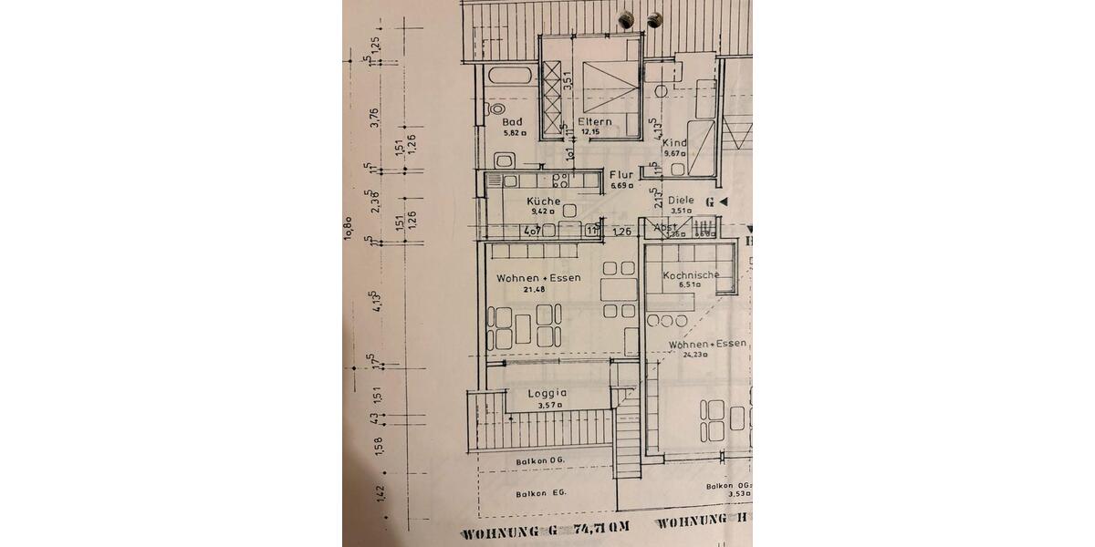 Dachgeschoßwohnung Detmold - 2 Zimmer, 75 m&sup2;, 830&euro; | Angebot:25234050