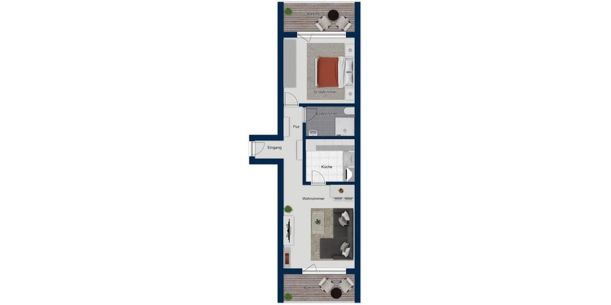 Etagenwohnung Bad Lippspringe - 2 Zimmer, 53 m&sup2;, 122.000&euro; | Angebot:26703554