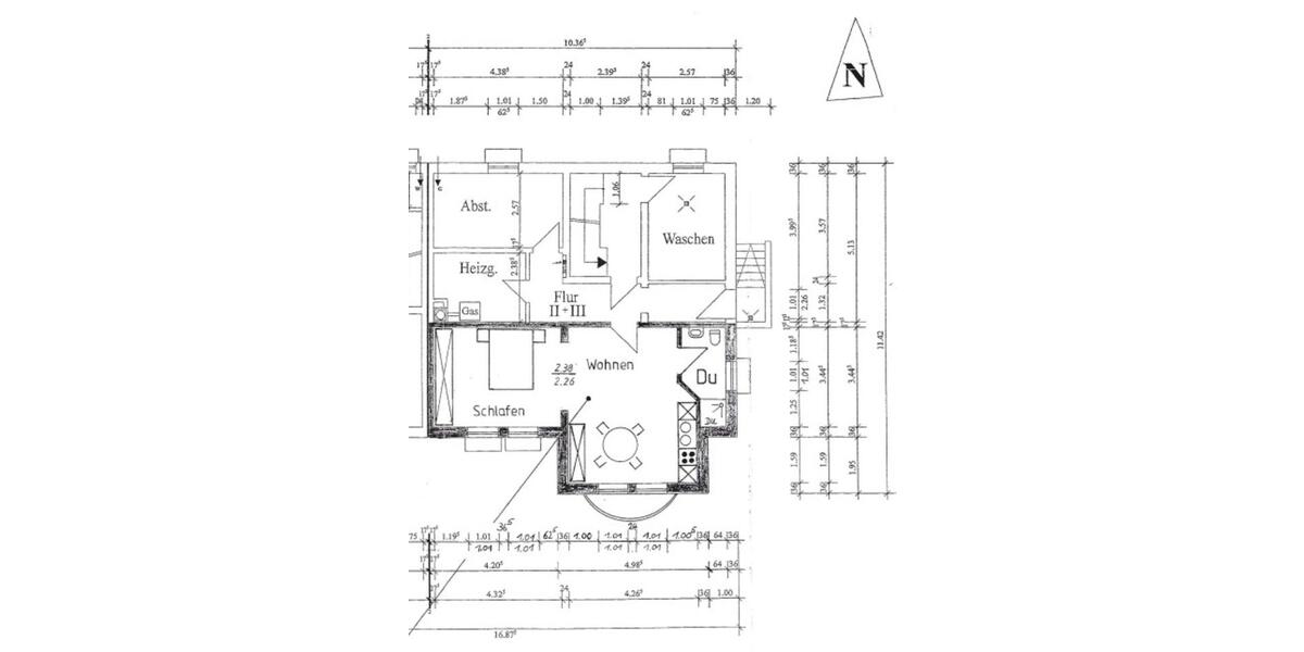Etagenwohnung Brakel - 1.5 Zimmer, 45 m&sup2;, 275&euro; | Angebot:25148806