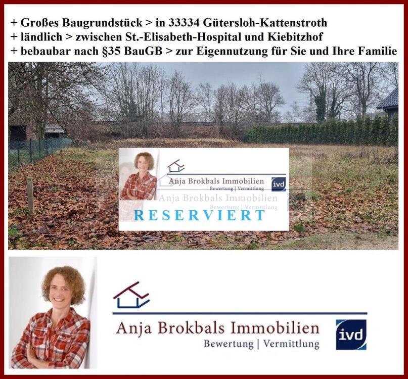 Baugrundstück in Kattenstroth - bauträgerfrei und provisionsfrei für Käufer