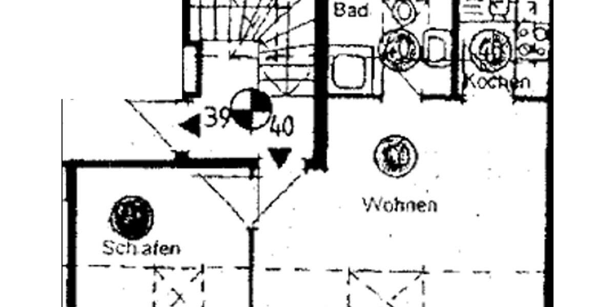 Dachgeschoßwohnung Paderborn - 2 Zimmer, 28 m&sup2;, 380&euro; | Angebot:26464232