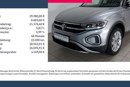VW T-Roc 20.298 km 29.980 € Rietberg 33397
