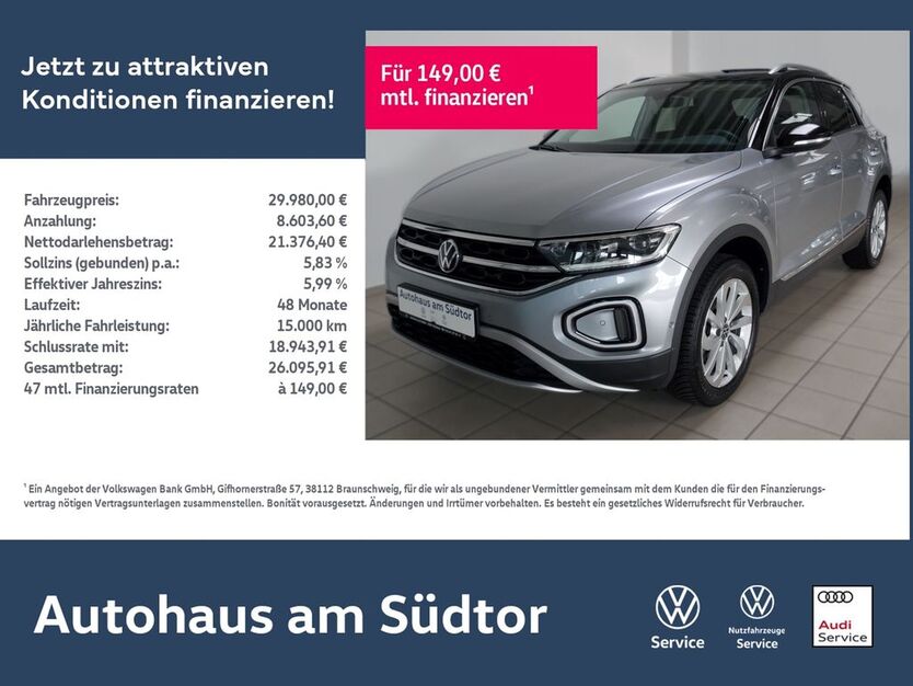VW T-Roc 20.298 km 29.980 € Rietberg 33397