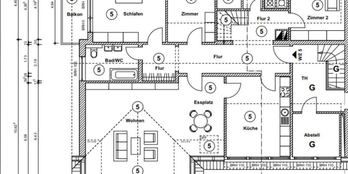 Etagenwohnung Horn-Bad Meinberg Billerbeck - 5 Zimmer, 167 m&sup2;, 999&euro; | Angebot:25771949