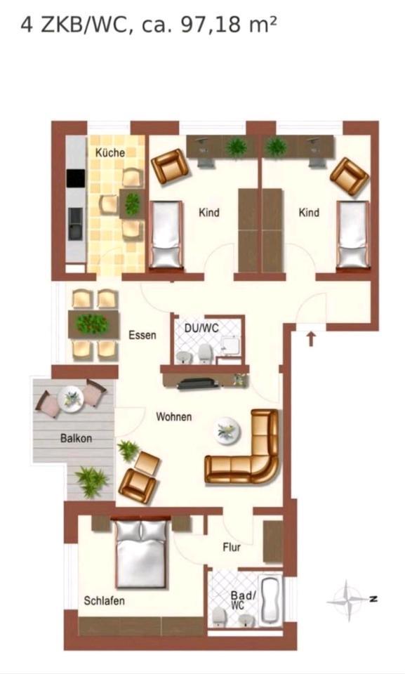 Traumhafte 4-Zimmerwohnung im EG mit Garten