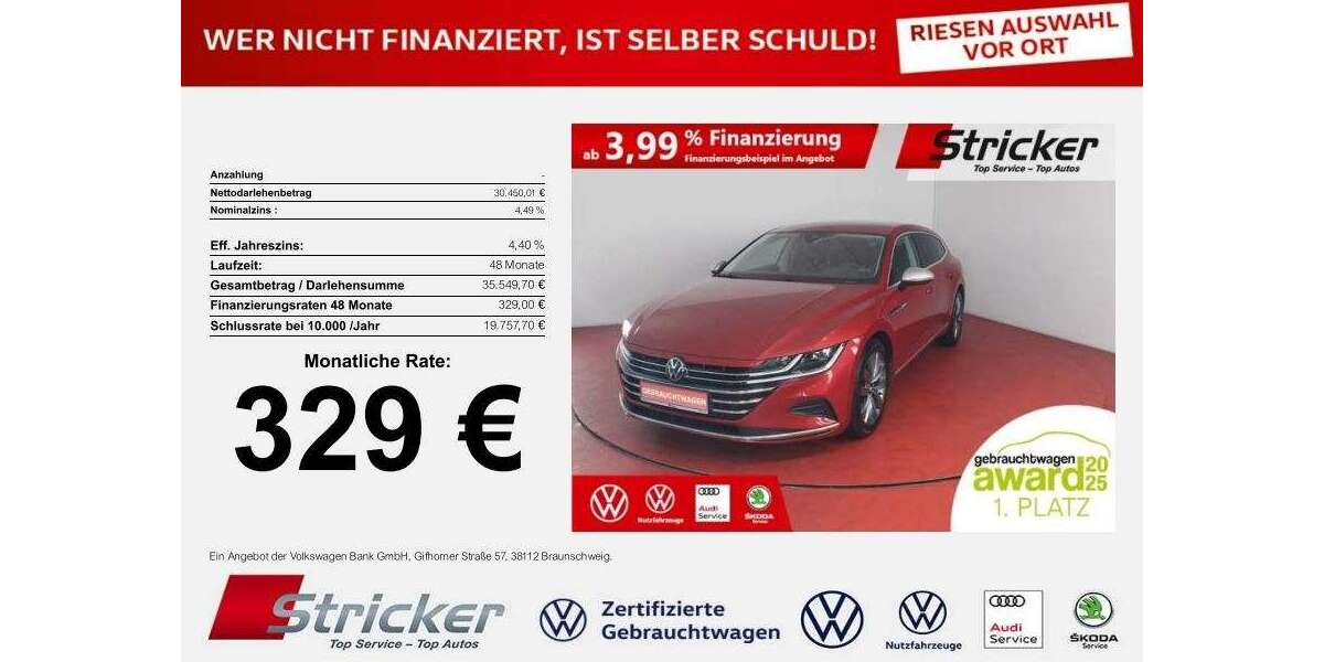VW Arteon 29.178 km 30.449 &euro; Detmold 32760
