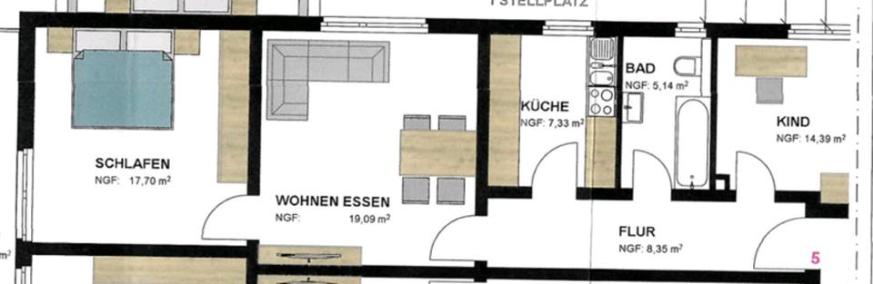 Etagenwohnung Altenbeken - 2 Zimmer, 75 m&sup2;, 9&euro; | Angebot:25904683
