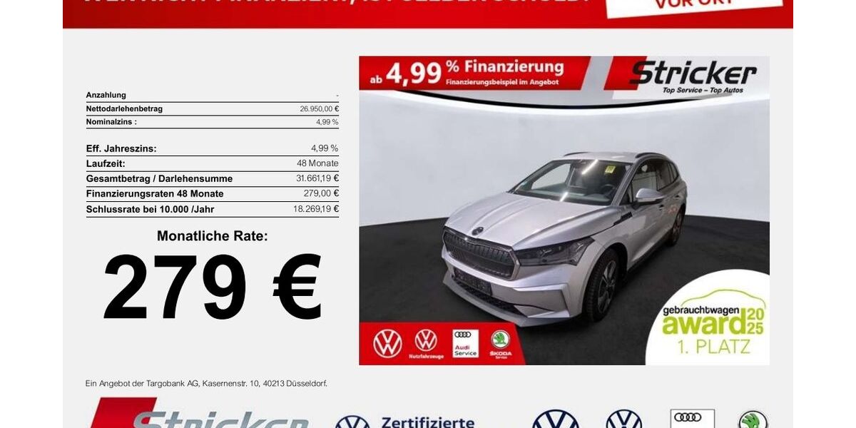 Skoda Enyaq 18.200 km 26.949 &euro; Detmold 32760