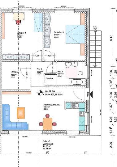 Etagenwohnung Hövelhof - 3 Zimmer, 104 m&sup2;, 900&euro; | Angebot:27626465