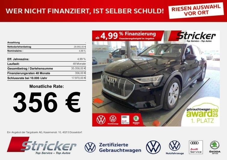 Audi e-tron 53.972 km 29.949 &euro; Horn-Bad Meinberg 32805
