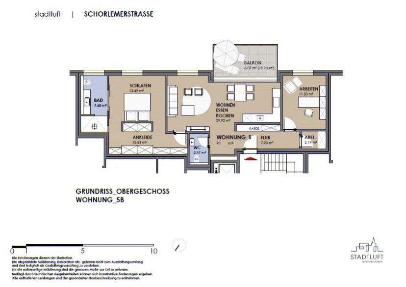 Etagenwohnung Paderborn Kernstadt - 3 Zimmer, 91 m&sup2;, 529.900&euro; | Angebot:25799552