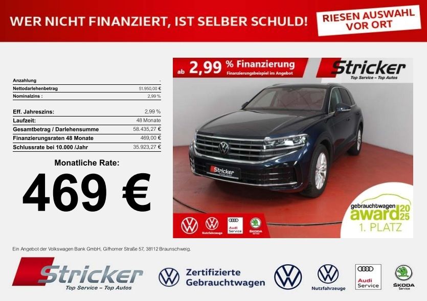 VW Touareg 21.758 km 51.944 &euro; Detmold 32760