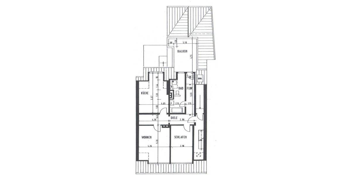 Etagenwohnung Paderborn Kernstadt - 2 Zimmer, 87 m&sup2;, 590&euro; | Angebot:26675025
